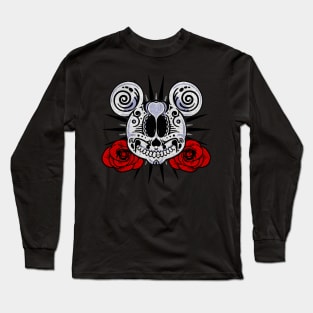 Skull roses romantic Long Sleeve T-Shirt